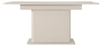 Produktbild von Ausziehtisch Esstisch FLORE 160-200 cm Beige Geriffelt Modern