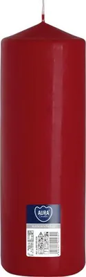 Zdjęcie produktu dla Świeca walec BISPOL Aura 160H 25CM SW80/250 BURGUND