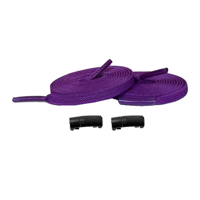 Produktbild von Elastische Schnürsenkel mit Magneten - Schnürsenkel: Lila | Magnete: Schwarz