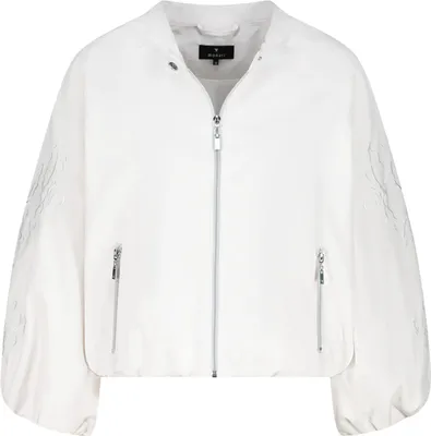 Produktbild von monari Damen Jacke, ¾-Ärmel, Stickerei, Rundhalsausschnitt, Creme, Größe 36