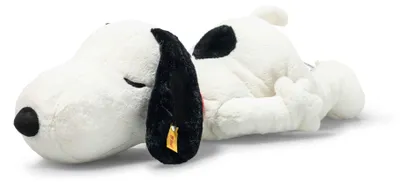 Produktbild von Steiff Kuscheltier Soft Cuddly Friends Snoopy Weiß Liegend (43 cm)