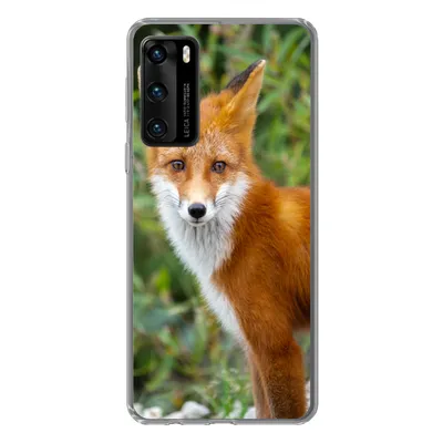 Produktbild von MuchoWow® Handyhülle Schutzhülle Hülle für Huawei P40 Fuchs - Orange - Wald Silikon Softcase Handy Hülle - Handytasche