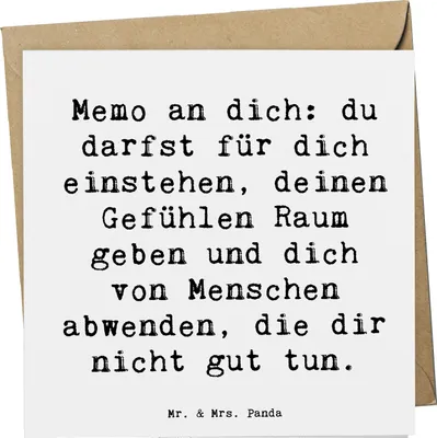 Produktbild von Mr. & Mrs. Panda Glückwunschkarte Spruch Gefühle Freiheit - Weiß - Geschenk, faltkarte, Glück, Authentizität, Grußkarte, anlasskarte, doppelkarte, Gefühl, Unabhängigkeit