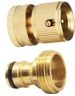 Productafbeelding van Tuinslang Snelconnector - Messing - 3/4 inch