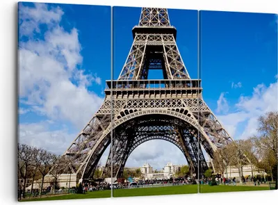Produktbild von Bild auf Leinwand - Leinwandbild - Turm Paris Eiffle - 105x70cm - Wand Bild - Wanddeko - Wandbilder - Leinwanddruck - Bilder - Kunstdruck - Wanddekoration - Leinwand bilder - Wandkunst - CE105x70-0154