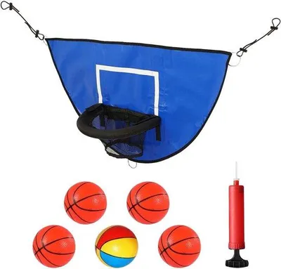 Obrázek produktu pro Minibasketbalový koš pro hru na trampolíně včetně míčů