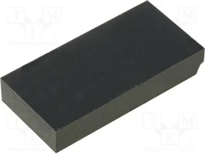 Produktbild von 10x Selbstkender Fuß W: 20mm H: 3,5mm Gummi L: 10mm  Beine schwarz