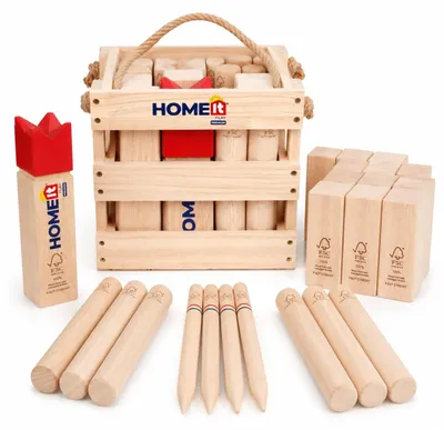 Image de Set de jeu Kubb Viking pour l'extérieur avec sac de transport