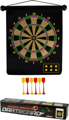 Produktbild von Dartscheibe magnetisch in Rolle mit 6 Dartpfeilen und 2 Spielflächen