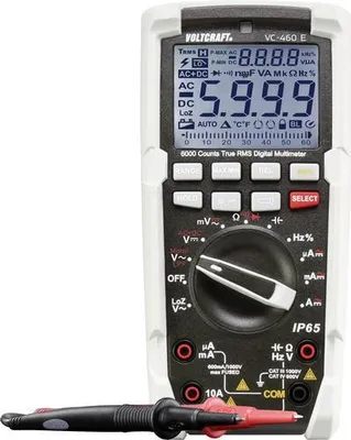 Immagine prodotto di VOLTCRAFT VC-460 E Multimetro portatile digitale Protetto da getto d'acqua (IP65) CAT III 1000 V, CAT IV 600 V Display (conteggi):
