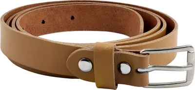 Produktbild von Gürtel aus Leder 2x105cm Ledergürtel mit Schnalle hellbraun