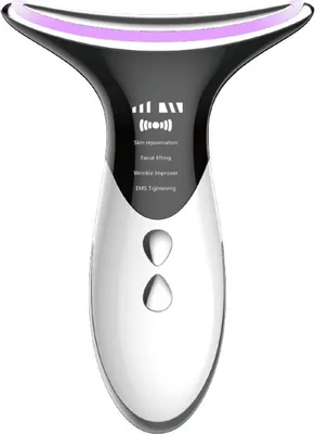 Produktbild von 4-in-1 Gesichtsmassagegerät für Nacken & Gesicht, Hautstraffer mit Wärmefunktion, Anti-Falten Pflegegerät, USB aufladbar