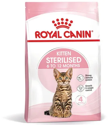 Zdjęcie produktu dla Royal Canin Kitten Sterilised, Kocięta, Każda rasa, Drób, Ryż, Warzywo, 2 kg, Zawiera przeciwutleniacze