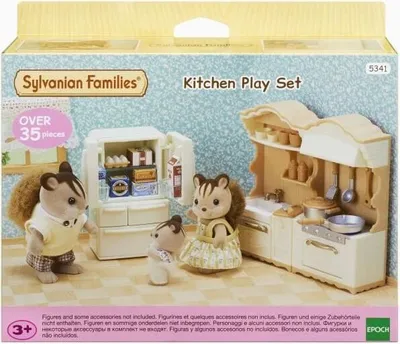 Produktbild von Figurenminiaturen, Sylvanian Families Spielküche, 5341, Beige/Grün, Ab 3 Jahren, Küchenset mit Zubehör