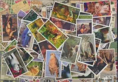 Produktbild von Briefmarken Burjatien 100 verschiedene Marken