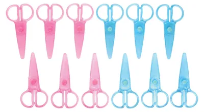 Image de Colorations - Ciseaux en plastique, lot de 12