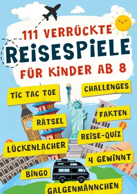 Produktbild von 111 verrückte Reisespiele für Kinder