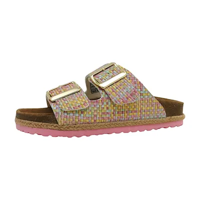 Produktbild von Piece of Mind Damen Pantolette Sandale Lederfussbett rosa EUR 41
