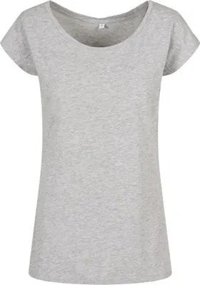 Immagine prodotto di Build Your Brand - T-shirt con ampia apertura per donna RW8369 (5XL) (grigio screziato)