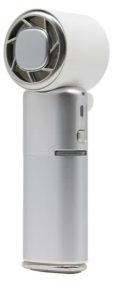 Produktbild von Zimilo Tragbarer Mini Ventilator mit Kühlfunktion, kühlt bis 16 Grad, 9000mAh Akku, 100 Stufen, LED Taschenlampe, Powerbank Funktion, Weiß
