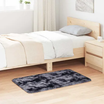 Produktbild von "im Angebot" Teppich Shaggy Hochflor NAVARRA Dunkelgrau 60x100 cm Polyester - Designerteppiche CC18574