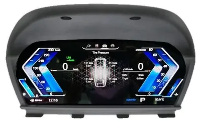 Produktbild von Digitales Armaturenbrett, hochauflösendes Display, Reifendrucküberwachung, F20 mit TPMS