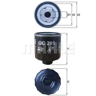 Produktbild von Mahle Ölfilter für Audi Seat Skoda VW