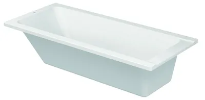 Imagen del producto de Bañera Duravit D-Code, dimensiones 170 x 75 x 42 cm. Modelo para encastrar, desagüe en la parte inferior, color blanco, código de producto: 700100000000000