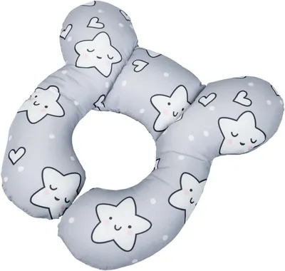 Imagen del producto de Almohada para el cuello de bebé, ergonómica, suave y con función de soporte, ideal para cochecitos