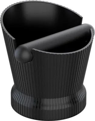 Immagine prodotto di Contenitore per caffè con maniglia sostenibile e piedini antiscivolo, strisce nere, componenti per l'installazione in macchina