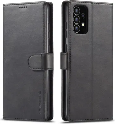 Produktbild von Samsung Galaxy A53 Hülle - LC.IMEEKE Luxus Klapphülle - Schwarz