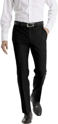 Immagine prodotto di Calvin Klein, pantaloni da uomo modello Jinny, classici, colore nero, taglia 30W / 34L