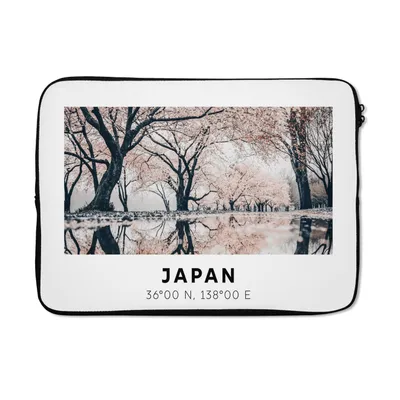 Produktbild von MuchoWow® Laptop Hülle 13 Zoll Sakura - Japan - Frühling Laptoptasche - Laptophülle - Sleeve - Rundumschutz