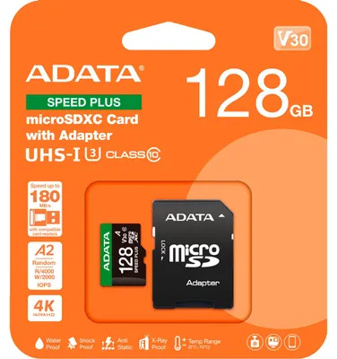 Produktbild von ADATA SPEED PLUS - Flash-Speicherkarte (SD-Adapter