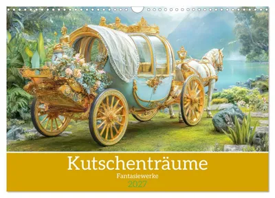 Produktbild von Kutschenträume - Fantasiewerke (Wandkalender 2027 DIN A3 quer), CALVENDO Monatskalender