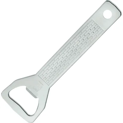 Flaschenöffner aus Stahl, silber, 1 Stück