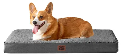 Produktbild von Orthopädisches Hundebett 89x58cm Grau Waschbar