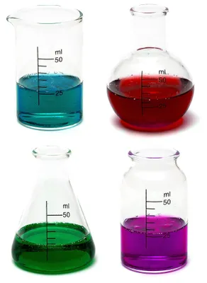 4er-Set Labor-Shotgläser 50 ml – Wissenschafts-Thema
