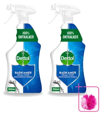 Produktbild von 2 x Dettol Power Badkamerreiniger Spray 500ml - Sparpackung - 2 Stücke