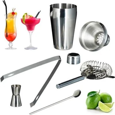 Produktbild von Cocktailset Edelstahl 5-teilig