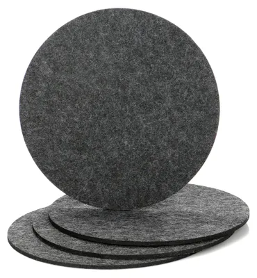 Produktbild von Filzuntersetzer - Tischschoner aus robustem Filz - Unterlage für Töpfe, Gläser, Schüsseln und Vasen - runde Schutzmatte für Tisch und Möbel Ø 25 cm