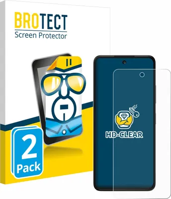 Produktbild von 2x Für ZTE Blade V60 Vita Schutzfolie BROTECT Displayschutz Display Schutz Folie Klar Transparent