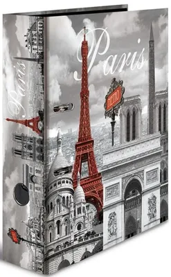 Produktbild von Motivordner A4 70mm 'Paris' Packung mit 10 Stück