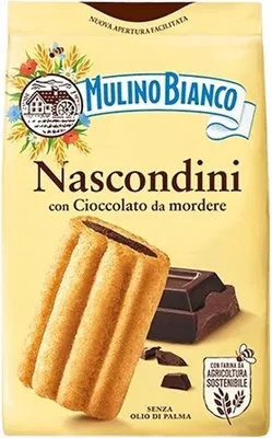 Obrázek produktu pro Mulino Bianco Nascondini 330 g italské sušenky s čokoládovou náplní