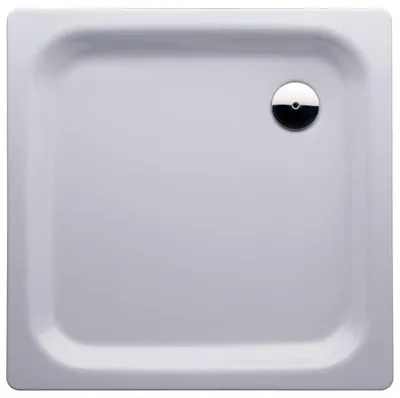 Produktbild von sanicomfort Stahl-Duschwanne 90 x 90 x 6,5 cm, weiß, quadratisch