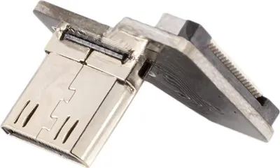 Produktbild von Adapter für DIY HDMI Kabel - Anschluss: Mini Typ C Stecker - Ausführung: nach rechts gewinkelt