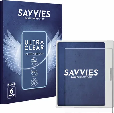 Produktbild von 6x Für Boox Go Color 7 White Edition Schutzfolie Savvies Displayschutz Display Schutz Folie Klar Transparent