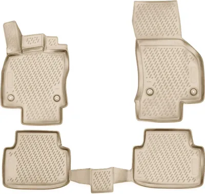 Zdjęcie produktu dla 2014-2021 VW Passat B8 dywaniki podłogowe TPE beżowe 4 szt