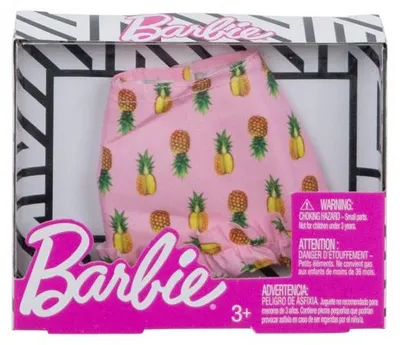 Image de Mattel - fxh84 - barbie - accessoire poupée - jupe rose fruit - robe - tenue - habit