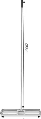 Immagine prodotto di Rake per prati, realizzato in acciaio inossidabile resistente, con manico ergonomico, colore argento